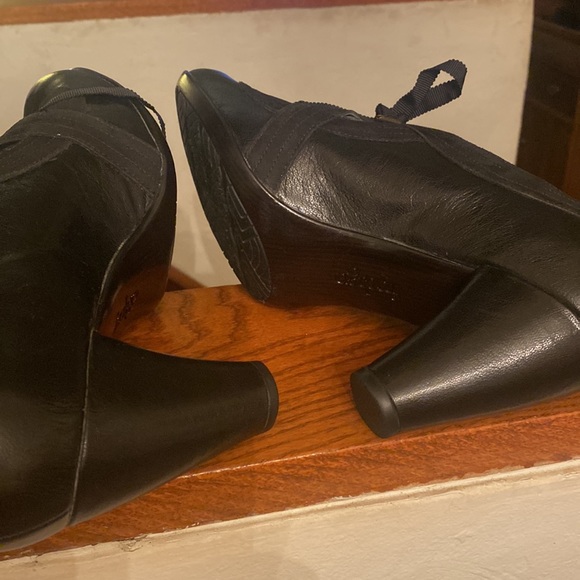 🦊 Indigo black leather Mary Janes with suede - Picture 4 of 4